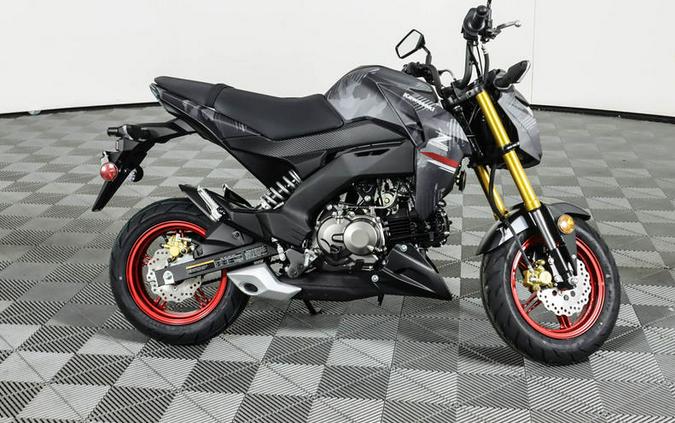 2024 Kawasaki Z125 PRO Cypher Camo Gray Matte/Metallic Matte Carbon Gray