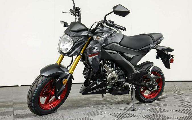 2024 Kawasaki Z125 PRO Cypher Camo Gray Matte/Metallic Matte Carbon Gray