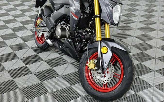 2024 Kawasaki Z125 PRO Cypher Camo Gray Matte/Metallic Matte Carbon Gray