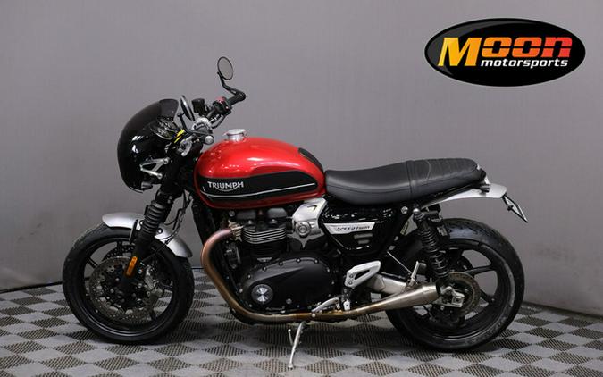 2019 Triumph Speed Twin Korosi Red and Storm Grey 1200 RED