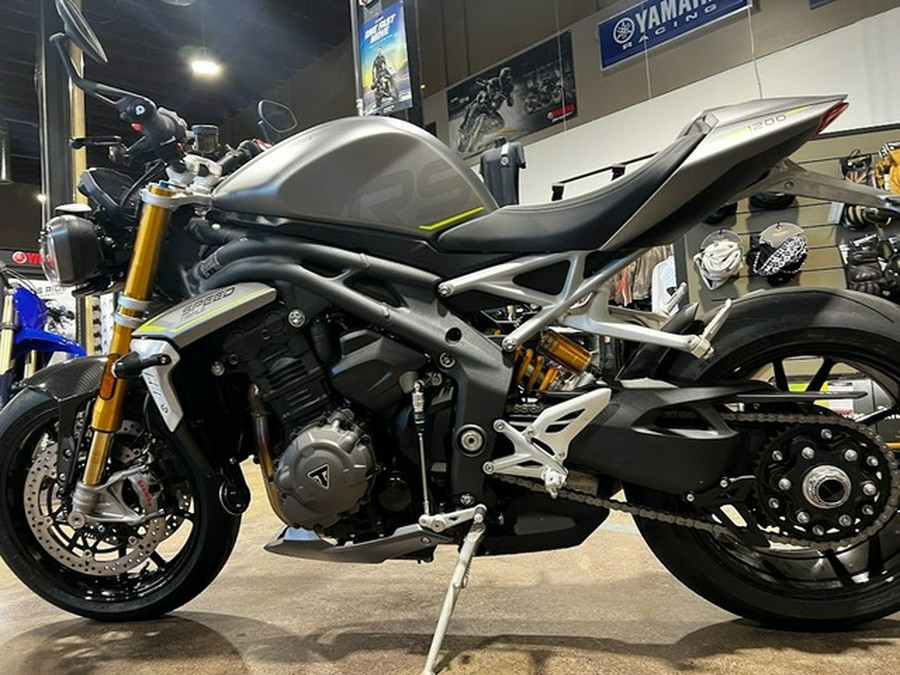 2024 Triumph Speed Triple 1200 RS Matte Silver Ice