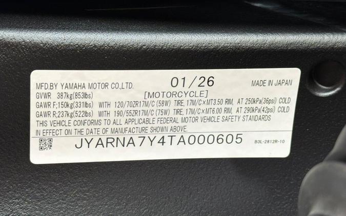 2026 Yamaha YZF-R1
