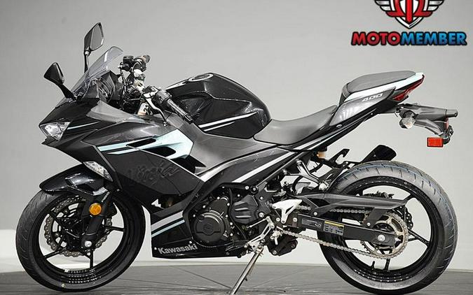 2020 Kawasaki Ninja® 400 ABS Spark Black/ Magnetic Dark Gray/ Phantom Blue