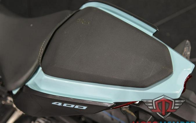 2020 Kawasaki Ninja® 400 ABS Spark Black/ Magnetic Dark Gray/ Phantom Blue