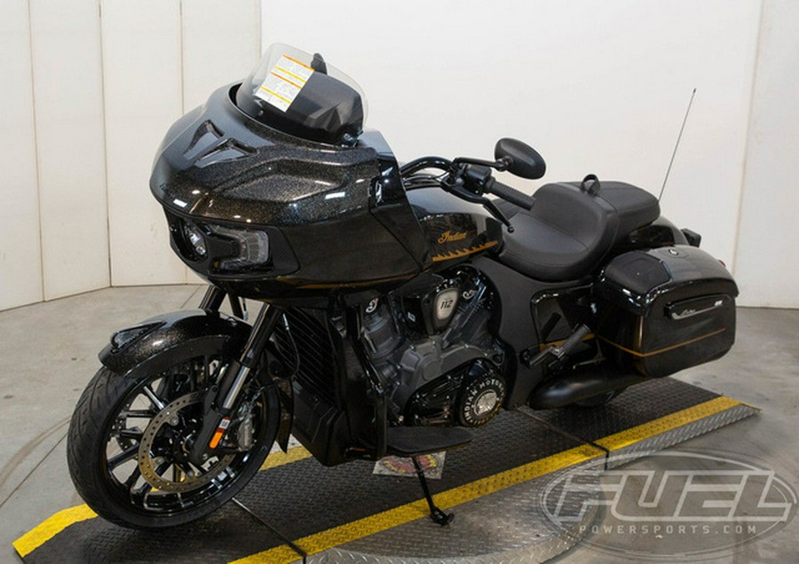 2026 Indian Challenger Dark Horse 112 w/PowerBand Audio Black Crystal w/Black Metalli