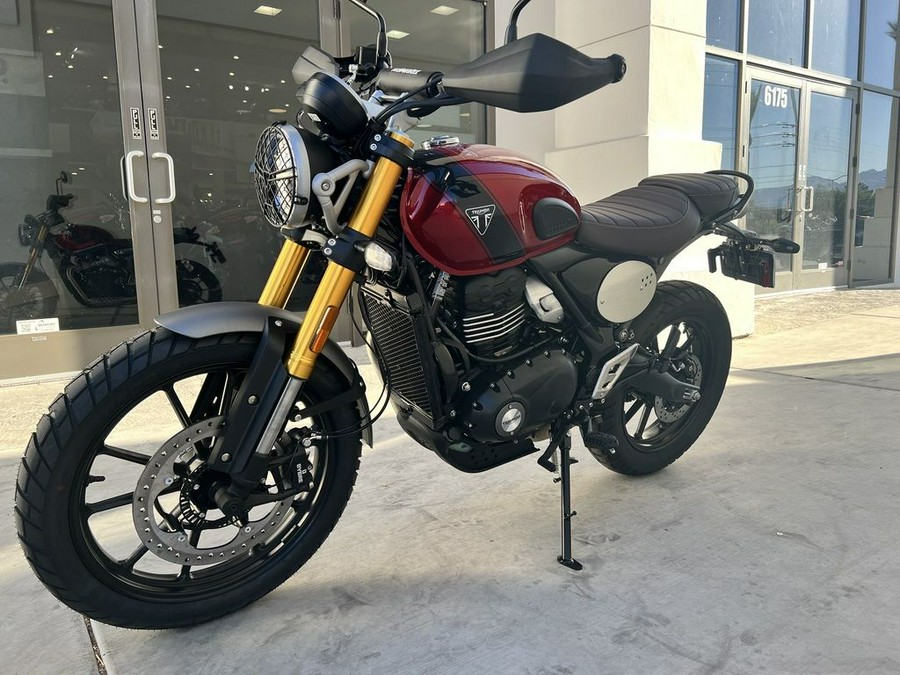 2024 Triumph Scrambler 400 X Carnival Red / Phantom Black