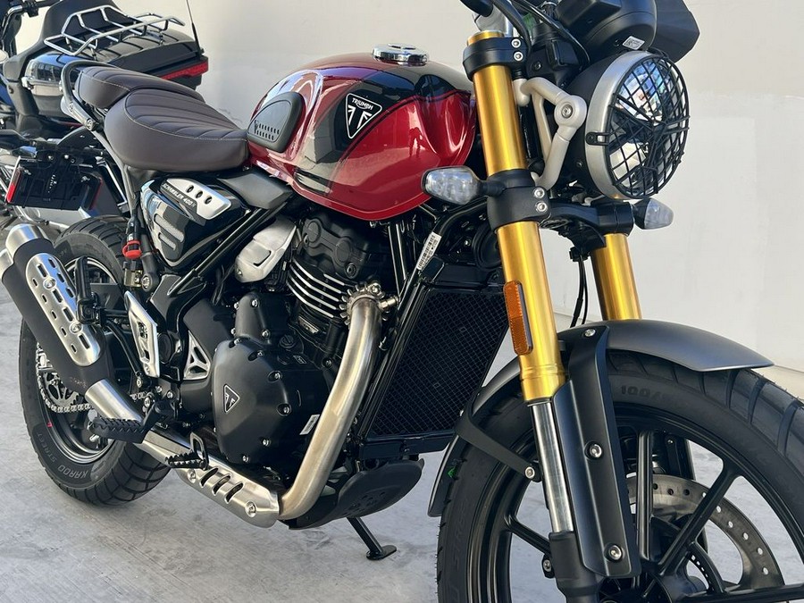 2024 Triumph Scrambler 400 X Carnival Red / Phantom Black