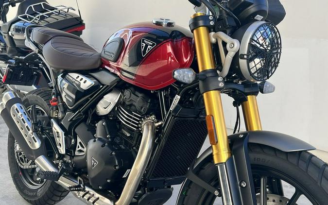 2024 Triumph Scrambler 400 X Carnival Red / Phantom Black