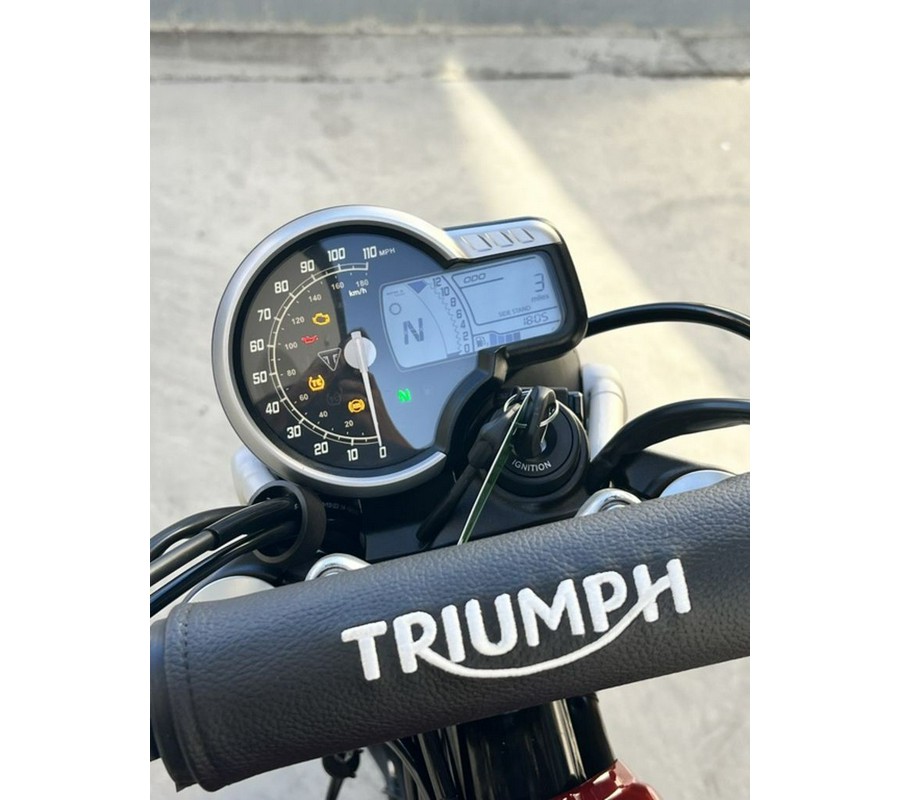 2024 Triumph Scrambler 400 X Carnival Red / Phantom Black