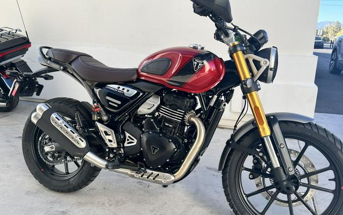 2024 Triumph Scrambler 400 X Carnival Red / Phantom Black