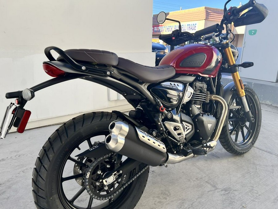 2024 Triumph Scrambler 400 X Carnival Red / Phantom Black