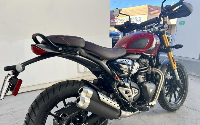 2024 Triumph Scrambler 400 X Carnival Red / Phantom Black