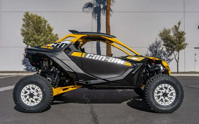 2024 Can-Am® Maverick R X RS with Smart-Shox Carbon Black & Neo Yellow