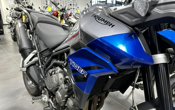 2021 Triumph Tiger 850 Sport Graphite Caspian Blue