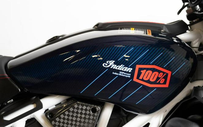 2024 Indian Motorcycle® FTR x 100% R Carbon Blue Candy Carbon