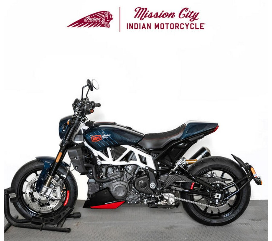 2024 Indian Motorcycle® FTR x 100% R Carbon Blue Candy Carbon