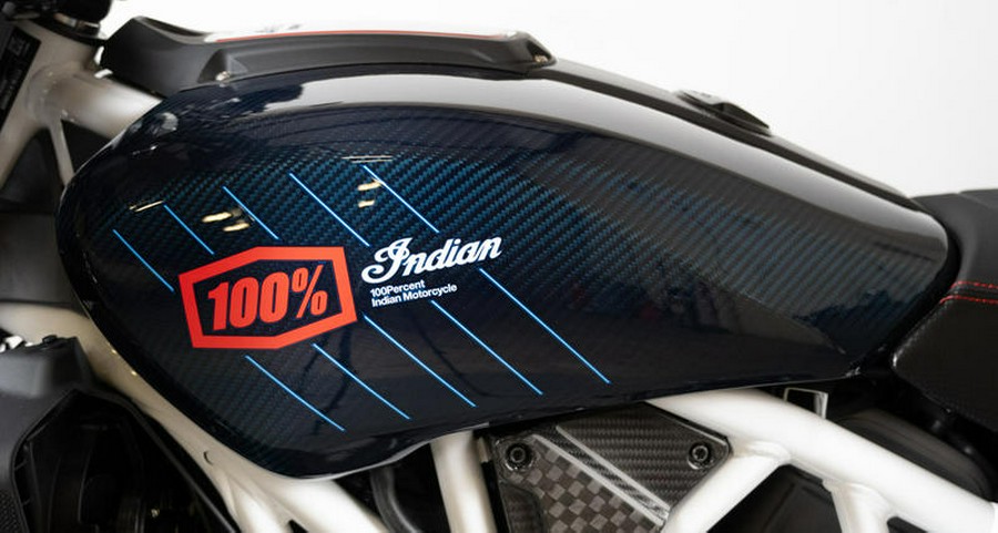 2024 Indian Motorcycle® FTR x 100% R Carbon Blue Candy Carbon