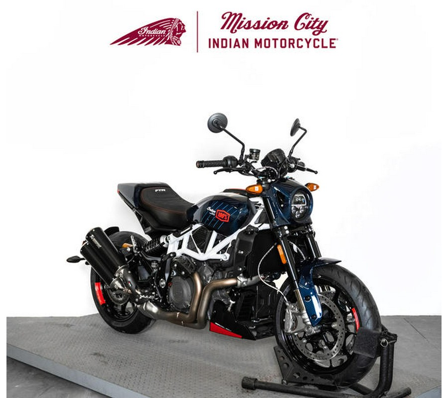 2024 Indian Motorcycle® FTR x 100% R Carbon Blue Candy Carbon