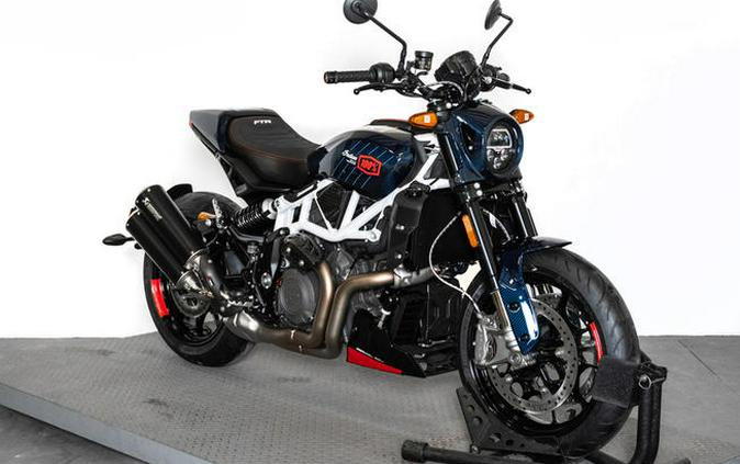 2024 Indian Motorcycle® FTR x 100% R Carbon Blue Candy Carbon