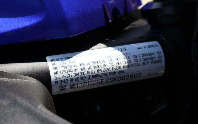 2025 Yamaha Motor Corp., USA YZF-R3