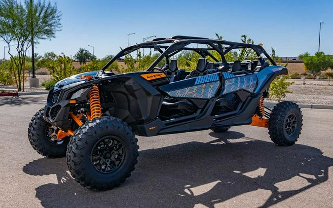 2025 Can-Am® Maverick X3 Max RS Turbo RR Scandi Blue & Orange Crush