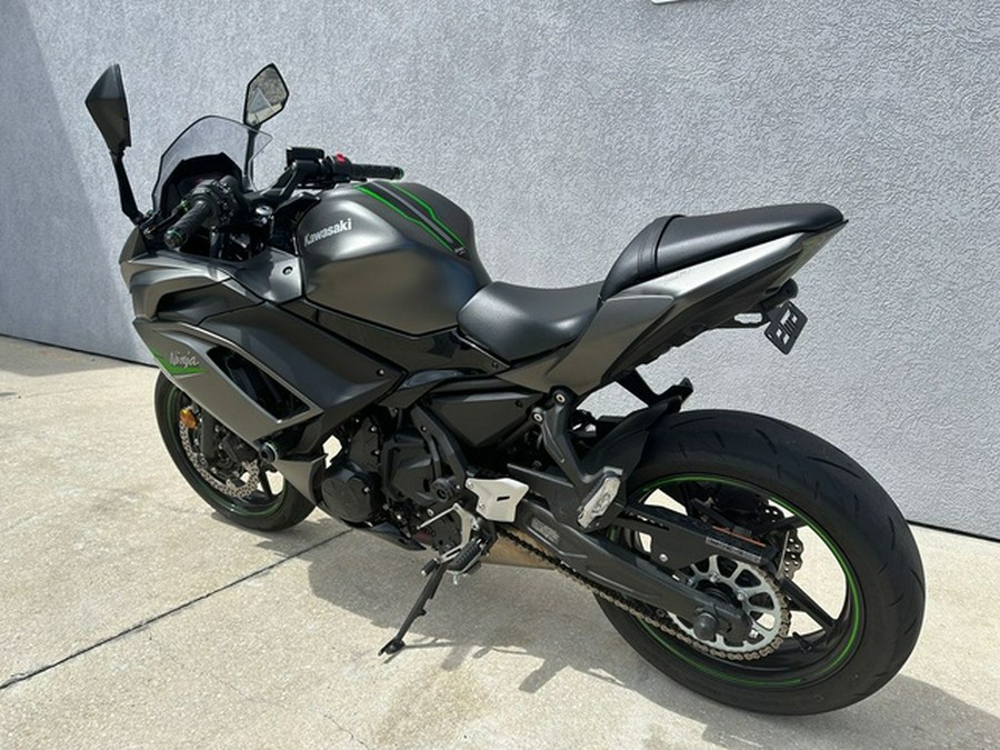 2024 Kawasaki Ninja 650 Metallic Matte Graphenesteel GrayEbony