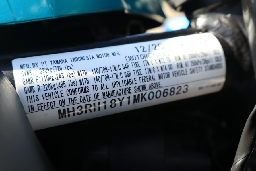 2021 Yamaha Motor Corp., USA YZF-R3 ABS