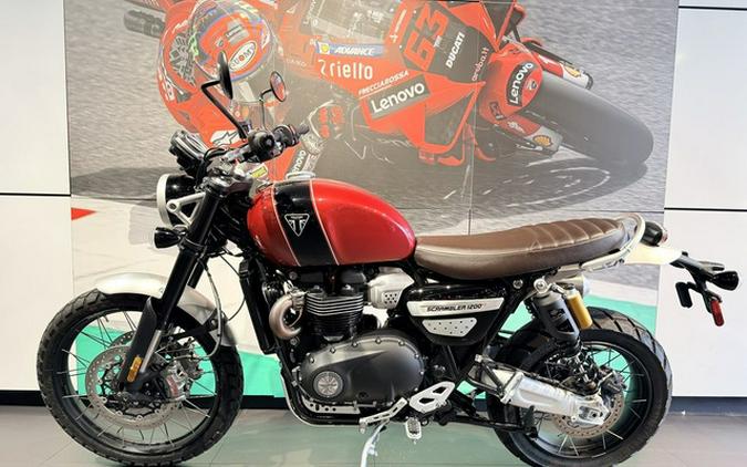 2023 Triumph Scrambler 1200 XC Carnival Red Jet Black