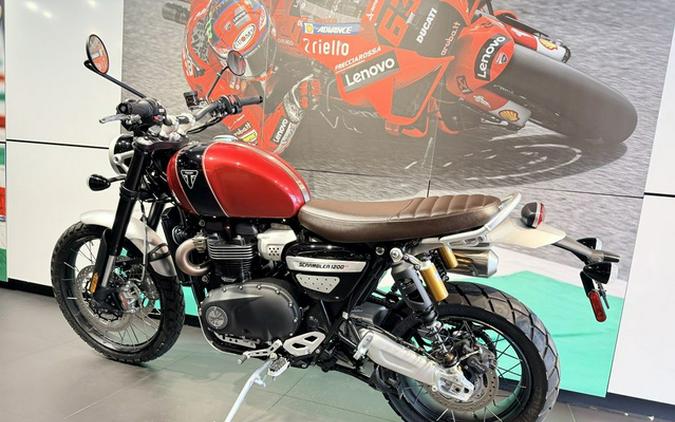 2023 Triumph Scrambler 1200 XC Carnival Red Jet Black