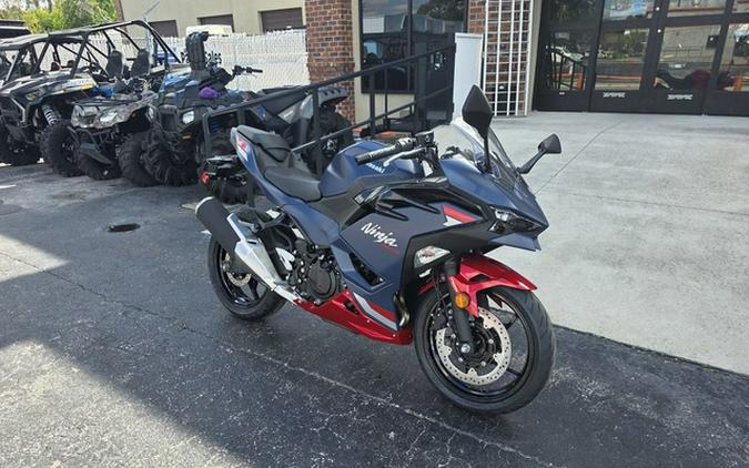 2026 Kawasaki Ninja 500 ABS Metallic Matte Twilight Blue SE ABS