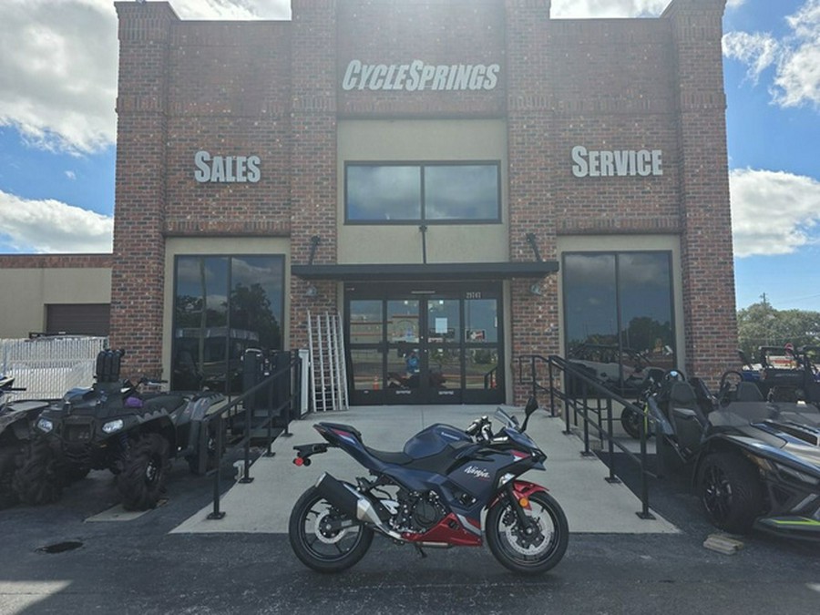 2026 Kawasaki Ninja 500 ABS Metallic Matte Twilight Blue SE ABS