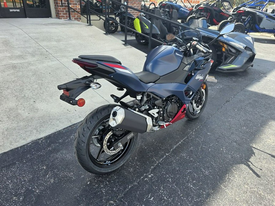 2026 Kawasaki Ninja 500 ABS Metallic Matte Twilight Blue SE ABS