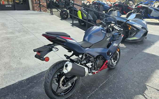 2026 Kawasaki Ninja 500 ABS Metallic Matte Twilight Blue SE ABS