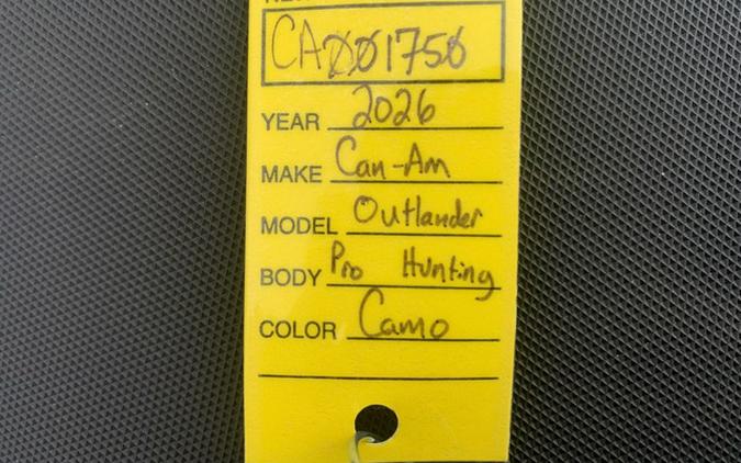 2026 Can-Am Outlander Pro Hunting Edition HD7