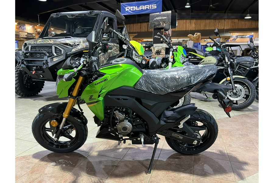 2024 Kawasaki Z125 Pro - Candy Lime Green