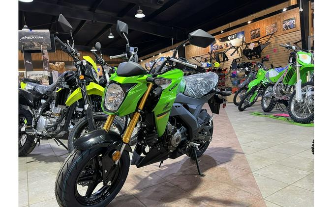 2024 Kawasaki Z125 Pro - Candy Lime Green