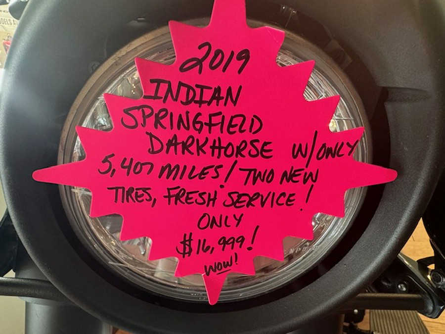 2019 Indian Motorcycle® Springfield® Dark Horse®