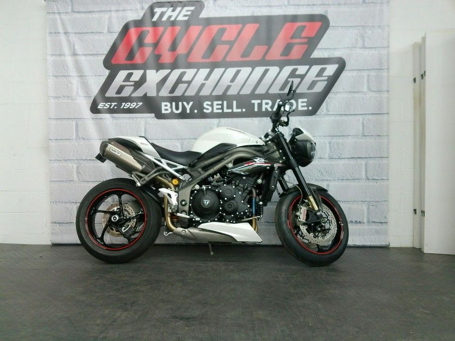 2019 Triumph Street Triple RS Crystal White