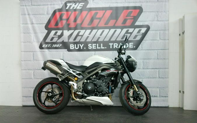 2019 Triumph Street Triple RS Crystal White