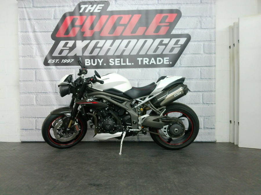 2019 Triumph Street Triple RS Crystal White