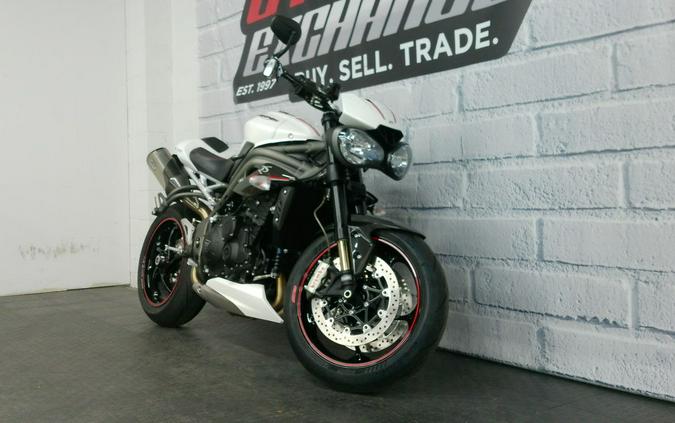 2019 Triumph Street Triple RS Crystal White