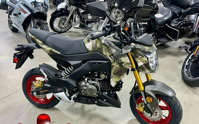 2025 Kawasaki Z125 PRO Cypher Camo Beige