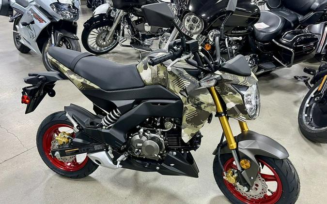 2025 Kawasaki Z125 PRO Cypher Camo Beige