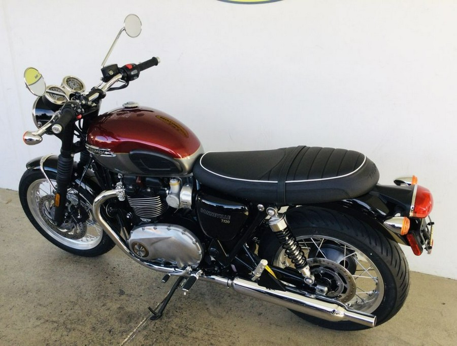 2024 Triumph Bonneville T120 Cordovan Red/Silver Ice