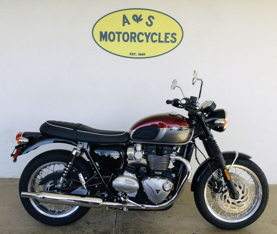 2024 Triumph Bonneville T120 Cordovan Red/Silver Ice