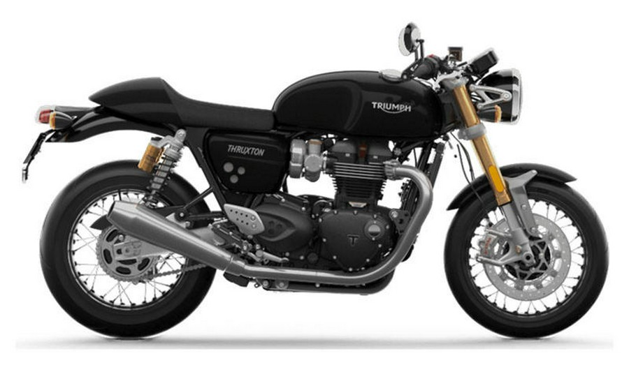 2022 Triumph Thruxton RS Matte Storm Grey and Silver Ice