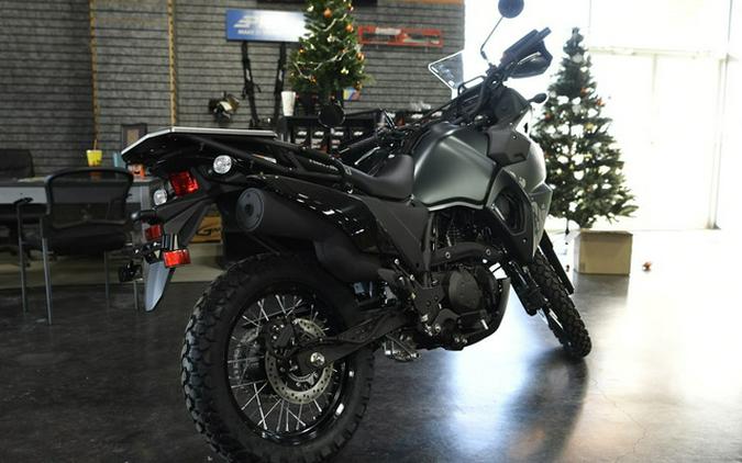 2025 Kawasaki KLR650 S Metallic Matte Old School Green ABS