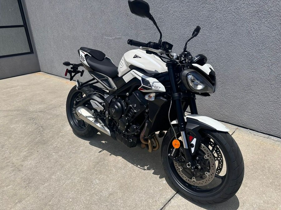 2024 Triumph Street Triple 765 R Crystal White