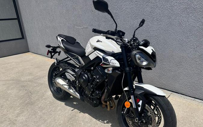 2024 Triumph Street Triple 765 R Crystal White