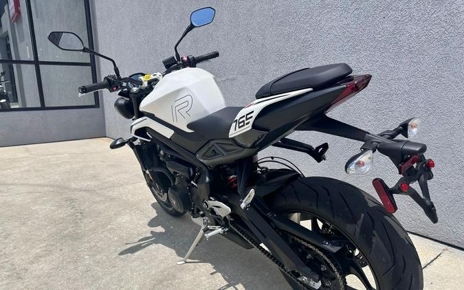 2024 Triumph Street Triple 765 R Crystal White